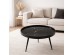 MARM COFFEE TABLE ΜΑΥΡΟ ΜΕ PATTERN ΜΑΥΡΟ 60x60x45cm
