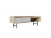 STOCKHOLM COFFEE TABLE SONOMA DECAPE ΛΕΥΚΟ ΜΕ ΟΨΗ ΜΑΡΜΑΡΟΥ ΜΑΥΡΟ 120x59x40cm