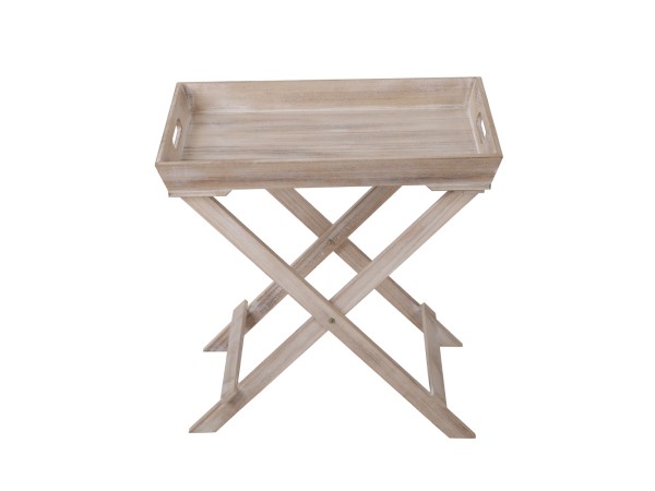BUTLER SIDE TABLE ΠΤΥΣ/ΜΕΝΟ-Η ΦΥΣΙΚΟ 48.5x32x48.5cm