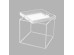 BUTLER SIDE TABLE ΛΕΥΚΟ 45x45x45cm