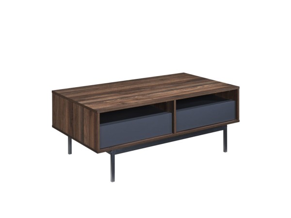 GROOVES COFFEE TABLE 2ΣΥΡΤΑΡΙΑ ΚΑΡΥΔΙ ΓΚΡΙ 110x60x45 GROOVES COFFEE TABLE 2ΣΥΡΤΑΡΙΑ ΚΑΡΥΔΙ ΓΚΡΙ 110x60x45