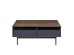GROOVES COFFEE TABLE 2ΣΥΡΤΑΡΙΑ ΚΑΡΥΔΙ ΓΚΡΙ 110x60x45 GROOVES COFFEE TABLE 2ΣΥΡΤΑΡΙΑ ΚΑΡΥΔΙ ΓΚΡΙ 110x60x45