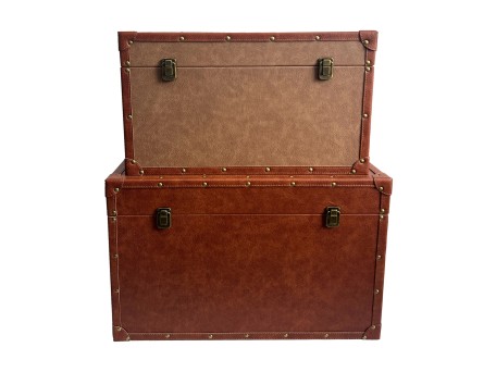 BRYST ΜΠΑΟΥΛΑ SET 2ΤΜΧ COGNAC PURO 64x40x40cm