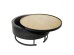 BARREL COFFEE TABLE ΜΕ ΑΠΟΘ/ΚΟ ΧΩΡΟ ΜΑΥΡΟ ΦΥΣΙΚΟ ΜΑΥΡΟ 80x80x39.5cm