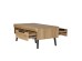GRIF COFFEE TABLE 2ΣΥΡΤΑΡΙΑ ΦΥΣΙΚΟ ΜΑΥΡΟ 107x67x46cm GRIF COFFEE TABLE 2ΣΥΡΤΑΡΙΑ ΦΥΣΙΚΟ ΜΑΥΡΟ 107x67x46cm