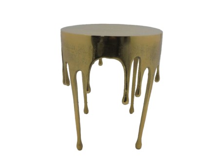 DROP SIDE TABLE ΧΡΥΣΟ 34.25x34.25x44.5cm