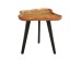 FLOW SIDE TABLE ΦΥΣΙΚΟ ΜΑΥΡΟ 60x56x51cm