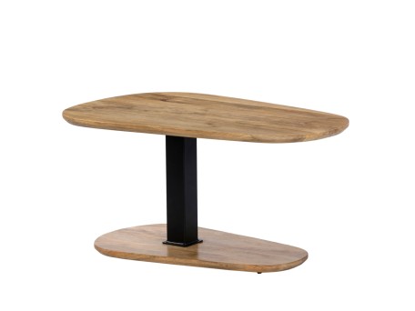 LEVEL COFFEE TABLE ΦΥΣΙΚΟ ΜΑΥΡΟ 95x65x48cm