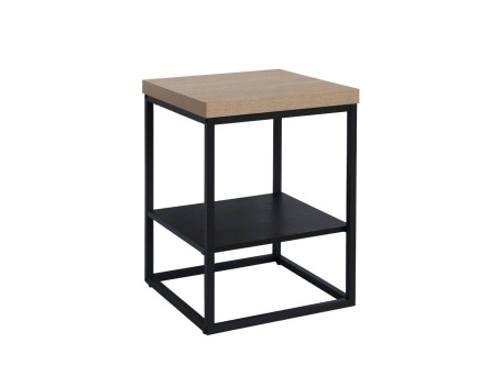 ALE SIDE TABLE SONOMA ΜΑΥΡΟ OAK ΜΑΥΡΟ 45x45x60cm