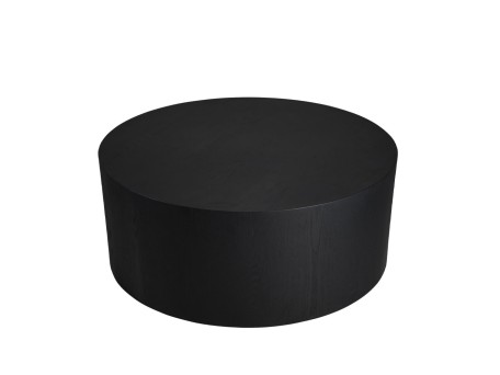 TUBE COFFEE TABLE ΜΑΥΡΟ 100x100x41cm