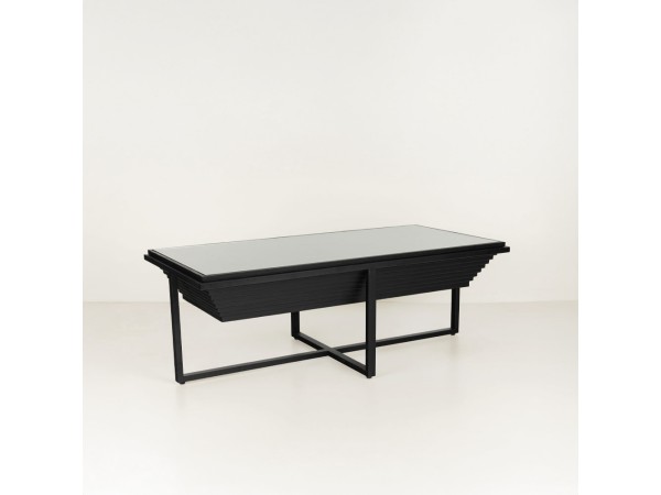 CHEOPS COFFEE TABLE ΜΑΥΡΟ 120x60x42cm CHEOPS COFFEE TABLE ΜΑΥΡΟ 120x60x42cm