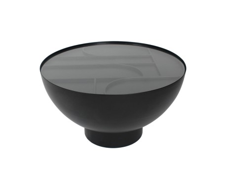 ARCHES COFFEE TABLE ΜΑΥΡΟ 70x70x40cm