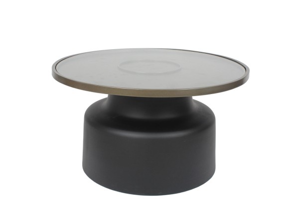 BOW COFFEE TABLE ΜΑΥΡΟ BRONZE 71.5x71.5x40cm