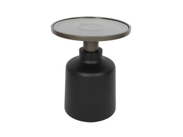 BOW SIDE TABLE ΜΑΥΡΟ BRONZE 45x45x55cm