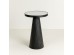 LAMP SIDE TABLE ΛΕΥΚΟ ΜΑΥΡΟ 41x41x63.5cm