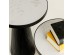 LAMP SIDE TABLE ΛΕΥΚΟ ΜΑΥΡΟ 41x41x63.5cm