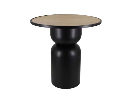 UP : DOWN 65 COFFEE TABLE ΜΑΥΡΟ ΦΥΣΙΚΟ 65x65x65cm