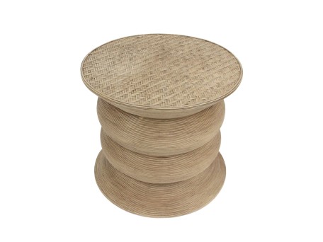 RIBBONS SIDE TABLE ΦΥΣΙΚΟ 59x59x53cm