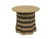 NUBIA COFFEE TABLE ΦΥΣΙΚΟ ΜΑΥΡΟ 60x60x52.5cm NUBIA COFFEE TABLE ΦΥΣΙΚΟ ΜΑΥΡΟ 60x60x52.5cm