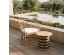 NUBIA COFFEE TABLE ΦΥΣΙΚΟ ΜΑΥΡΟ 60x60x52.5cm NUBIA COFFEE TABLE ΦΥΣΙΚΟ ΜΑΥΡΟ 60x60x52.5cm