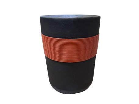 BELT SIDE TABLE ΜΑΥΡΟ ΚΕΡΑΜΙΔΙ 38.5x38.5x52cm