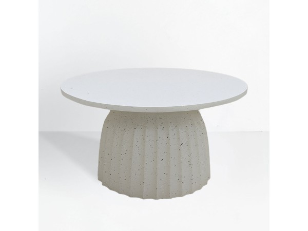 TOLEDO COFFEE TABLE ΛΕΥΚΟ ΜΕ PATTERN 60x60x38cm