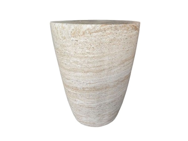 LITHOS CONIC SIDE TABLE BEIGE 37x37x47