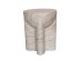 LITHOS HANDLE SIDE TABLE BEIGE 36.5x36.5x46.5cm