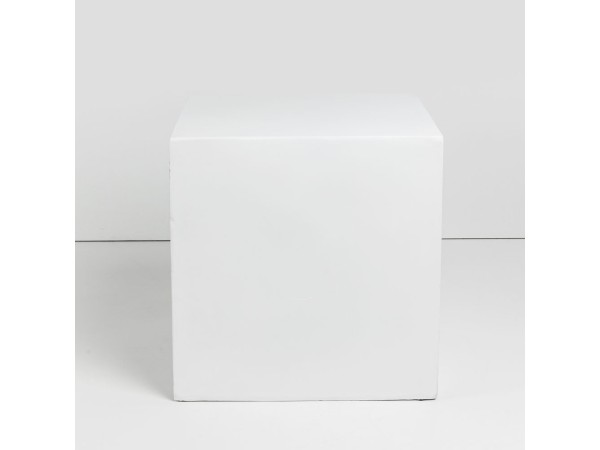 LITHOS SQUARE SIDE TABLE ΛΕΥΚΟ 55.5x55.5x57cm