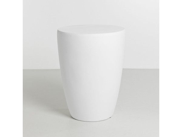 LITHOS CONIC SIDE TABLE ΛΕΥΚΟ 36x36x46.5cm