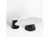 OVO COFFEE TABLE SET 2ΤΕΜ ΛΕΥΚΟ ΜΕ ΟΨΗ ΜΑΡΜΑΡΟΥ ΜΑΥΡΟ 129x69x38cm OVO COFFEE TABLE SET 2ΤΕΜ ΛΕΥΚΟ ΜΕ ΟΨΗ ΜΑΡΜΑΡΟΥ ΜΑΥΡΟ 129x69x38cm
