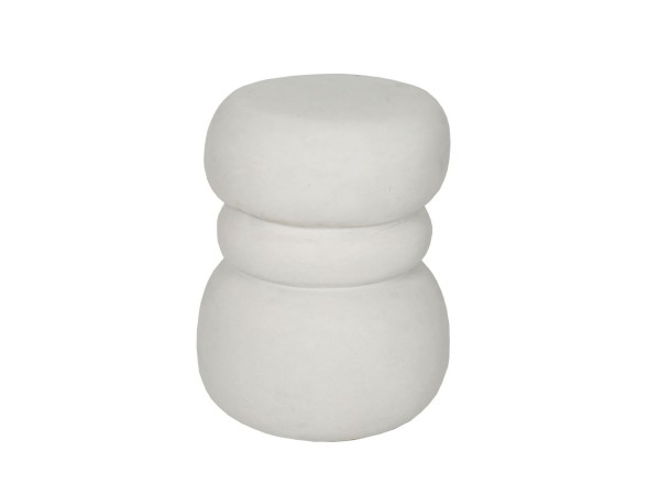 NIVO SIDE TABLE ΑΣΠΡΟ 35x37x47cm