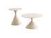 PIETRA COFFEE TABLE SET 2ΤΕΜ CREAM CREAM 70x70x40cm PIETRA COFFEE TABLE SET 2ΤΕΜ CREAM CREAM 70x70x40cm