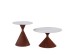NOISETTE COFFEE TABLE SET 2ΤΕΜ ΛΕΥΚΟ ΜΕ ΟΨΗ ΜΑΡΜΑΡΟΥ ΚΑΡΥΔΙ 70x70x40cm NOISETTE COFFEE TABLE SET 2ΤΕΜ ΛΕΥΚΟ ΜΕ ΟΨΗ ΜΑΡΜΑΡΟΥ ΚΑΡΥΔΙ 70x70x40cm