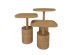 TETRIS COFFEE TABLE SET 3ΤΕΜ ΦΥΣΙΚΟ 45x45x60cm TETRIS COFFEE TABLE SET 3ΤΕΜ ΦΥΣΙΚΟ 45x45x60cm