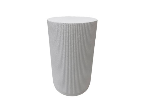 STYLOS SIDE TABLE ΛΕΥΚΟ 34x34x58cm
