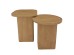CUBIST SIDE TABLE SET 2ΤΕΜ ΦΥΣΙΚΟ 40x40x50cm CUBIST SIDE TABLE SET 2ΤΕΜ ΦΥΣΙΚΟ 40x40x50cm