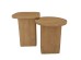 CUBIST SIDE TABLE SET 2ΤΕΜ ΦΥΣΙΚΟ 40x40x50cm CUBIST SIDE TABLE SET 2ΤΕΜ ΦΥΣΙΚΟ 40x40x50cm