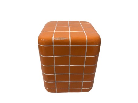 CUBIX SIDE TABLE ΚΑΦΕ 33.5x33.5x41cm