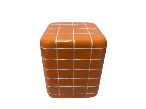 CUBIX SIDE TABLE ΚΑΦΕ 33.5x33.5x41cm
