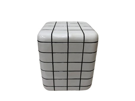 CUBIX SIDE TABLE ΛΕΥΚΟ 33.5x33.5x41cm