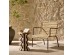 DULCE SIDE TABLE CREAM MOCCA 35x35x55cm DULCE SIDE TABLE CREAM MOCCA 35x35x55cm