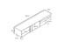 ALBERO TV STAND SONOMA DECAPE ΜΑΥΡΟ ΜΕ PATTERN 160x35x45cm