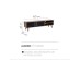 ALBERO TV STAND SONOMA DECAPE ΜΑΥΡΟ ΜΕ PATTERN 160x35x45cm