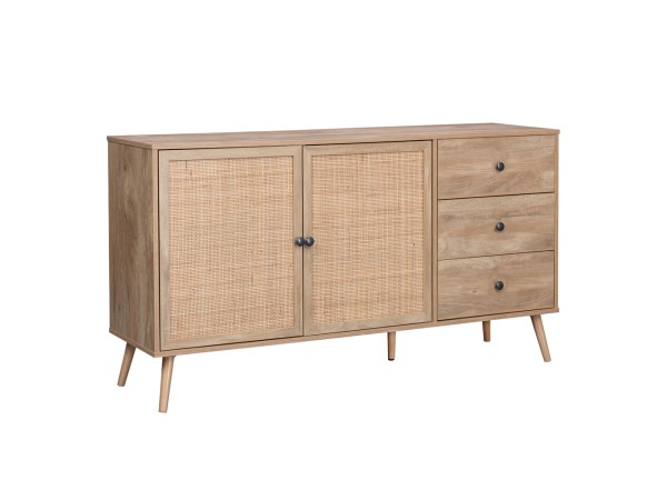 AMMOS ΜΠΟΥΦΕΣ 3ΣΥΡΤΑΡΙΑ ΦΥΣΙΚΟ ΜΕ RATTAN 150x39x79cm AMMOS ΜΠΟΥΦΕΣ 3ΣΥΡΤΑΡΙΑ ΦΥΣΙΚΟ ΜΕ RATTAN 150x39x79cm