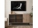 PLEGMA ΜΠΟΥΦΕΣ SONOMA ΜΑΥΡΟ 150x40x82cm