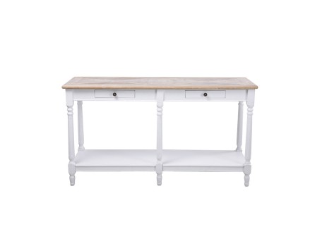 HISTORY ΚΟΝΣΟΛΑ ΛΕΥΚΟ ΦΥΣΙΚΟ 143x48x79cm