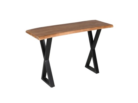 MINGLE ΚΟΝΣΟΛΑ ΚΑΡΥΔΙ ΜΑΥΡΟ 120x40x76cm