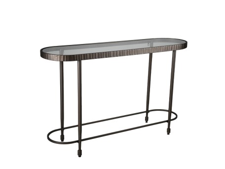 GRANAZ ΚΟΝΣΟΛΑ GUNMETAL 132x36x81cm