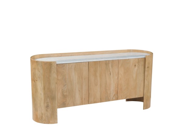 DON ΜΠΟΥΦΕΣ 3ΠΟΡΤΕΣ ΦΥΣΙΚΟ ΛΕΥΚΟ 165x45x75cm DON ΜΠΟΥΦΕΣ 3ΠΟΡΤΕΣ ΦΥΣΙΚΟ ΛΕΥΚΟ 165x45x75cm